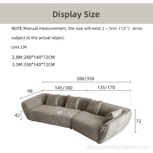 Moderne Designer-Möbel-Luxus-Stoff-Sofa